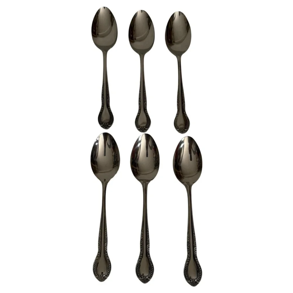 Columbia Stainless Flatware Set Made In Japan 19 Piece Beaded Edge Floral VTG